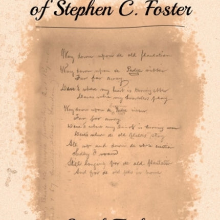 The Manuscript Book of Stephen C. Foster