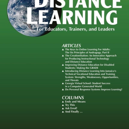 Distance Learning, Volume 13 Issue 1: For
