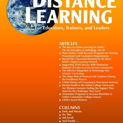 Distance Learning Volume 13, Issue 2, 2016