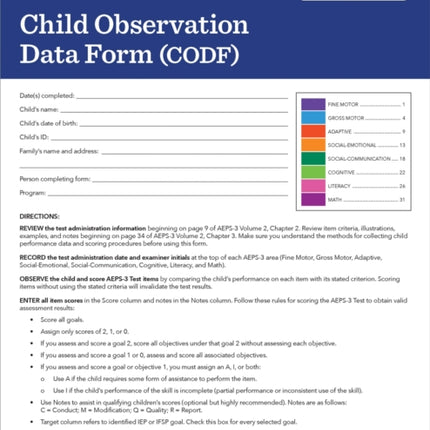 Assessment, Evaluation, and Programming System