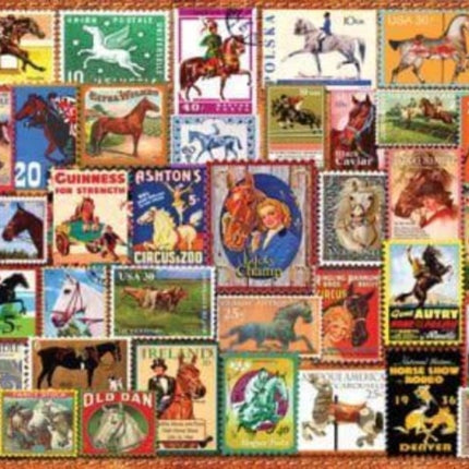 Vintage Equestrian Stamp Posters 1000Piece Puzzle