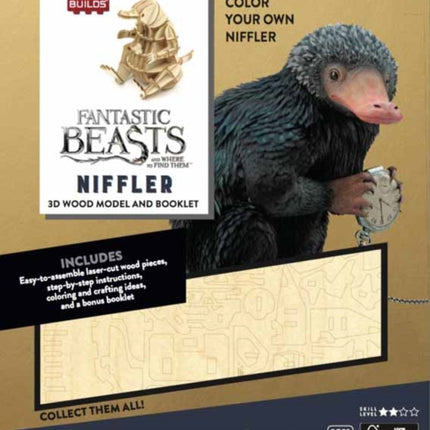 IncrediBuilds: Fantastic Beasts and Where to Find Them: Niffler 3D Wood Model and Booklet