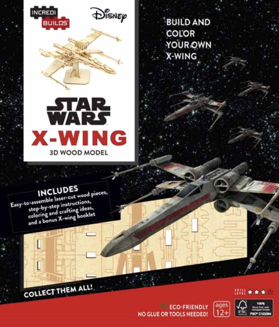 IncrediBuilds: Star Wars: X-Wing 3D Wood Model