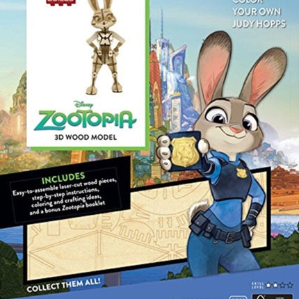 IncrediBuilds: Disney: Zootopia 3D Wood Model