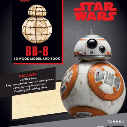 IncrediBuilds: Star Wars: The Last Jedi: BB-8 3D Wood Model and Book: An Inside Look at the Intrepid Little Astromech Droid