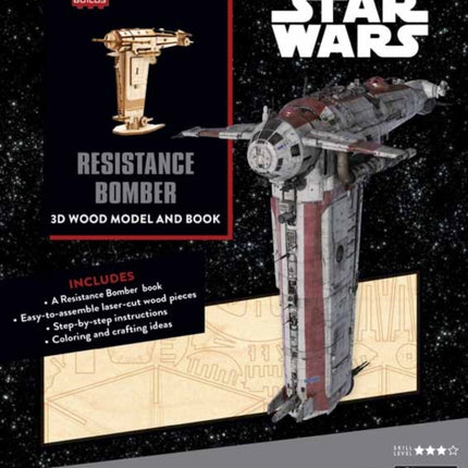 IncrediBuilds: Star Wars: Resistance Bomber Book and 3D Wood Model