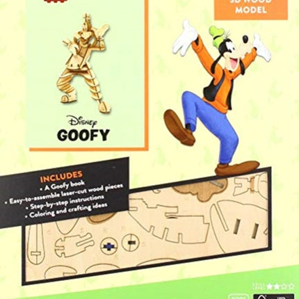 IncrediBuilds: Disney: Goofy Book and 3D Wood Model