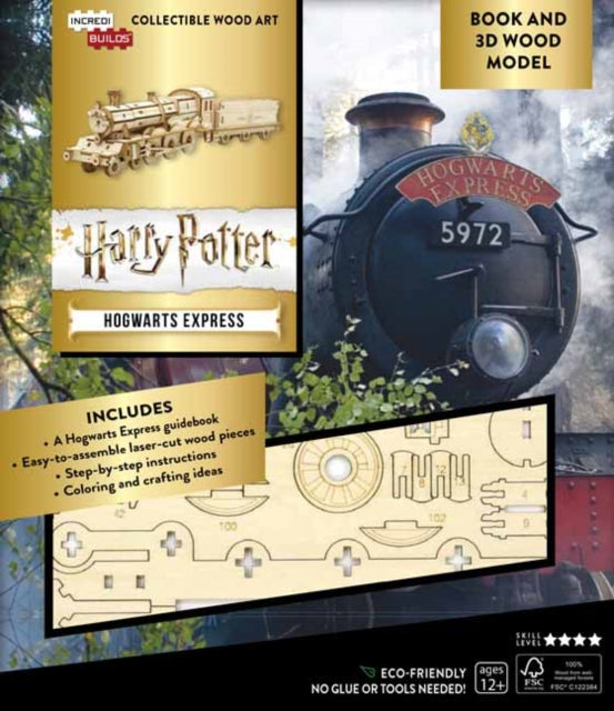 IncrediBuilds: Harry Potter: Hogwarts Express Book and 3D Wood Model