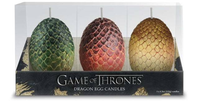 Game of Thrones: Sculpted Dragon Egg Candles: Set