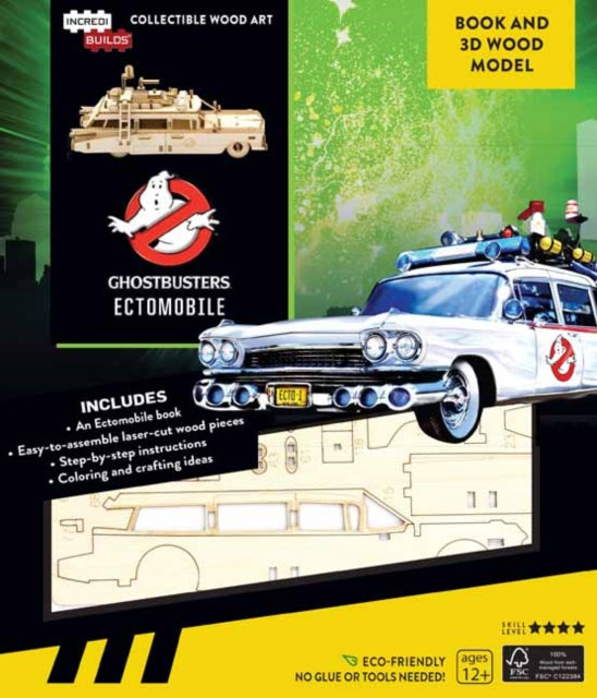 IncrediBuilds: Ghostbusters:: Ectomobile Book and 3D Wood Model