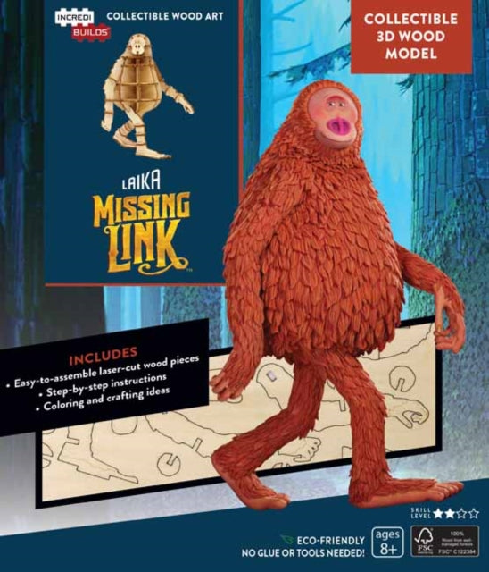 IncrediBuilds: LAIKA: Missing Link 3D Wood Model