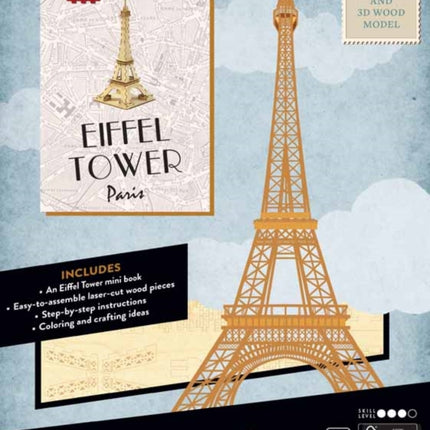 IncrediBuilds: Paris: Eiffel Tower Book and 3D Wood Model