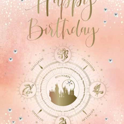 Harry Potter: Hogwarts Constellation Birthday Embellished Card