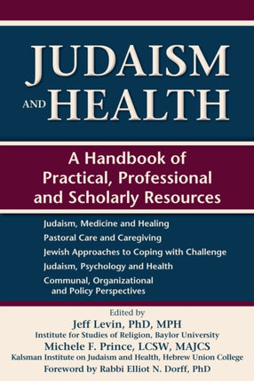 Judaism and Health: A Handbook of Practical,