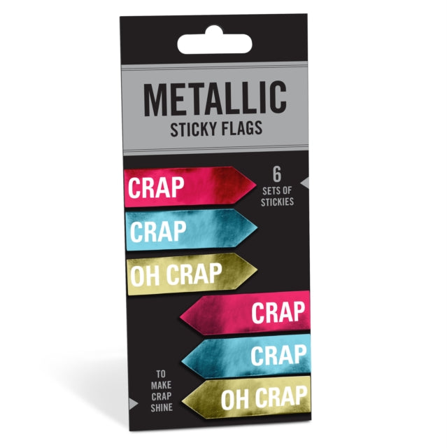 Knock Knock Crap / Oh Crap Metallic Sticky Flags