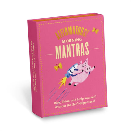 Knock Knock Affirmators! Mantras (Morning) Card Deck, 40 Cards