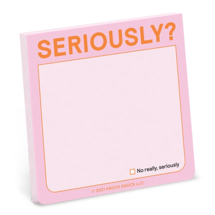 Knock Knock Seriously?! Sticky Note (Pastel