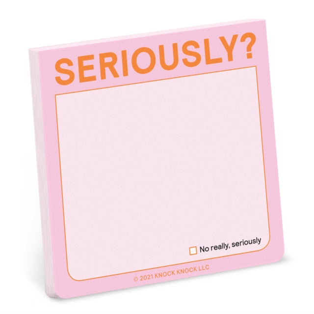 Knock Knock Seriously?! Sticky Note (Pastel