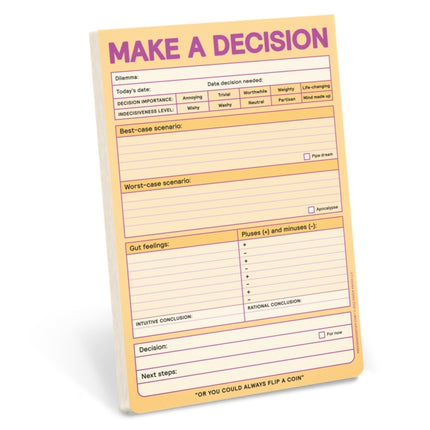 Knock Knock Make a Decision Pad (Pastel Version)