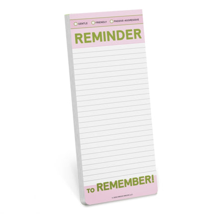 Knock Knock Reminder to Remember MakeaList Pad