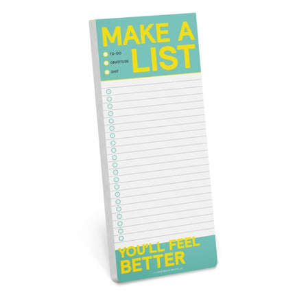 Knock Knock Make a List MakeaList Pad