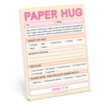 Knock Knock Paper Hug Nifty Note Pastel Version