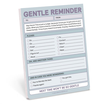 Knock Knock Gentle Reminder Nifty Note Pastel