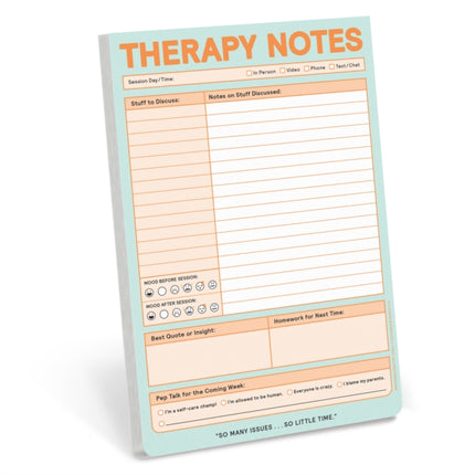 Knock Knock Therapy Notes Pad Pastel Version