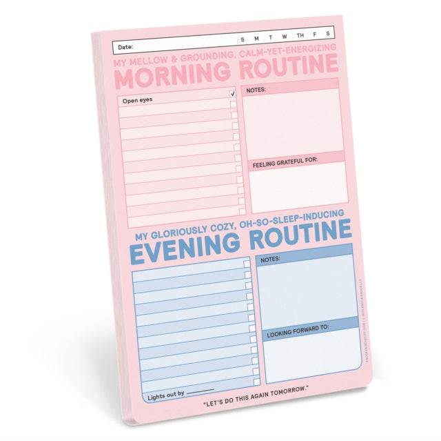 Knock Knock AMPM Routine Classic Pad Pastel