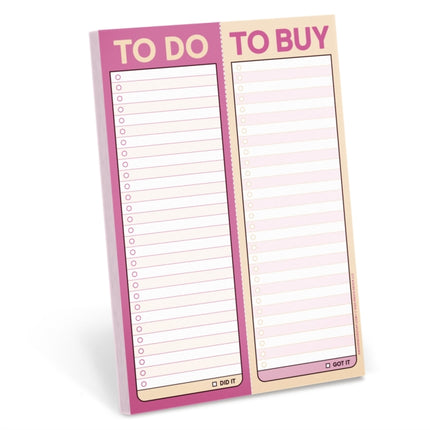 Knock Knock To Do  To Buy Perforated Pad Pastel