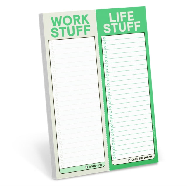 Knock Knock Work Stuff  Life Stuff Perforated Pad