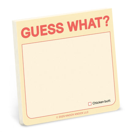 Knock Knock Guess What Sticky Note Pastel Version