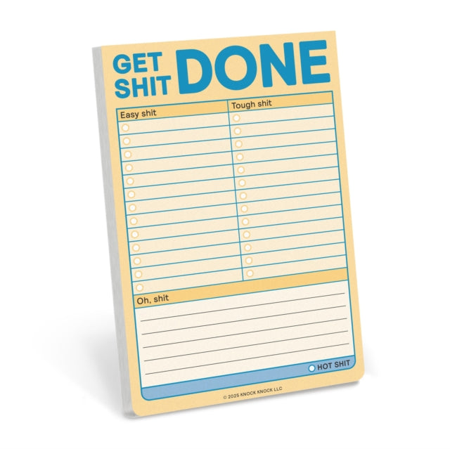 Knock Knock Get Shit Done Great Big Stickies