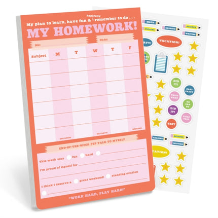 Knock Knock Kids Homework Stuff CanDo Pads