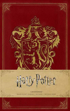 Harry Potter: Gryffindor Ruled Pocket Journal