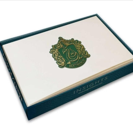 Harry Potter: Slytherin Crest Foil Note Cards: Set of 10