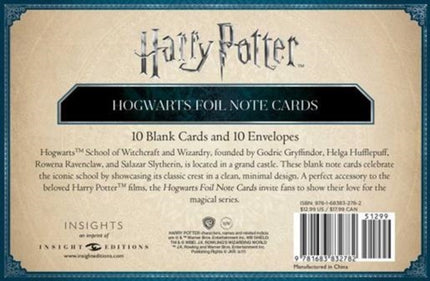 Harry Potter: Hogwarts Foil Note Cards: Set of 10