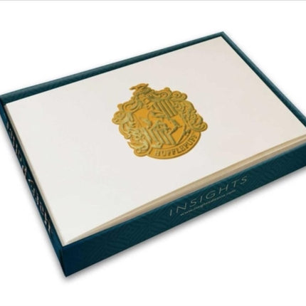 Harry Potter: Hufflepuff Crest Foil Note Cards: Set of 10