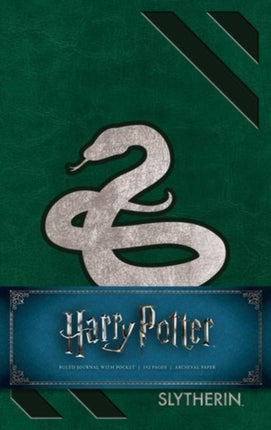 Harry Potter Slytherin Hardcover Ruled Journal: Redesign