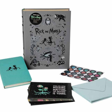 Rick and Morty Deluxe Note Card Set: With Keepsake Book Box