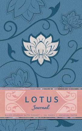 Lotus Hardcover Ruled Journal