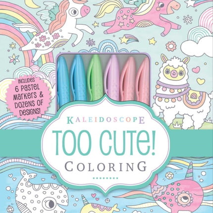 Kaleidoscope Coloring Kit: Too Cute (Silver