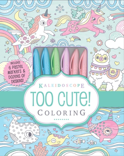 Kaleidoscope Coloring Kit: Too Cute (Silver