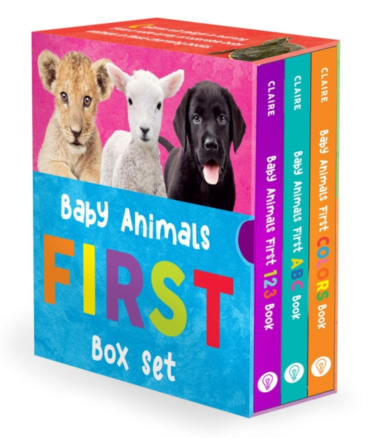 Baby Animals First Box Set 123 ABC Colors