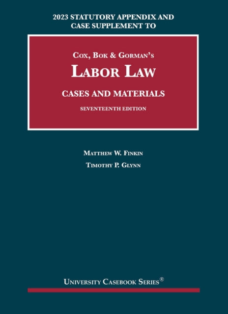 2023 Statutory Appendix and Case Supplement to