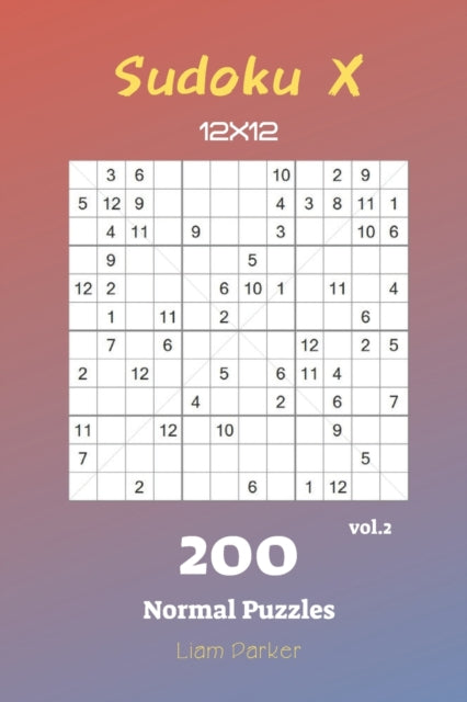 Sudoku X 12x12 - 200 Normal Puzzles vol.2