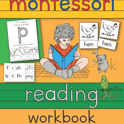 Montessori Reading Workbook: A LEARN TO READ activity book with Montessori reading tools