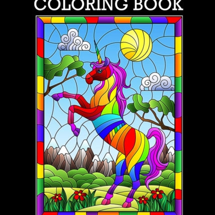 Stained Glass Coloring Book: Animal Designs