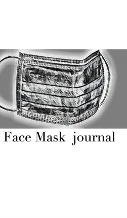 Face Mask themed Blank Journal sir Michael
