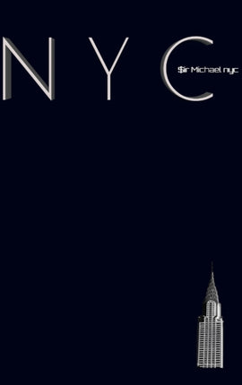 NYC Chrysler building midnight black grid style
